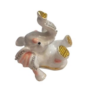 Vintage Elephant Trinket Box
